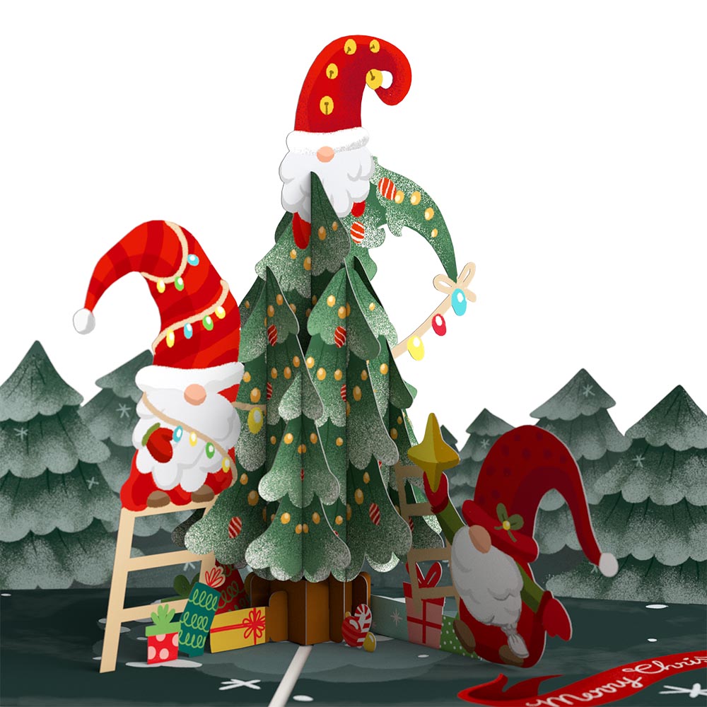 Card Christmas Gnome Pop-Up Card Lovepop
