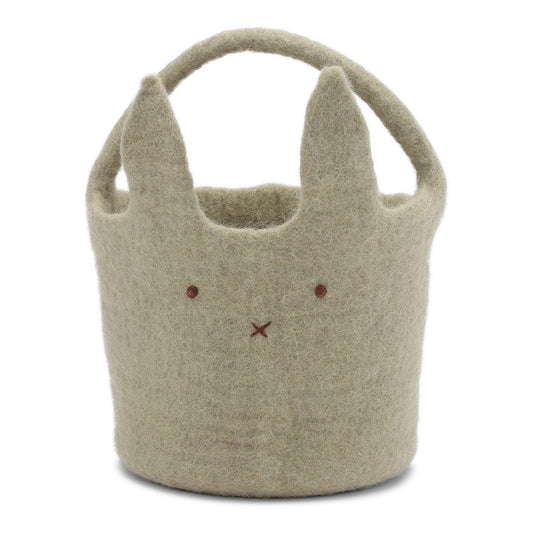 Gry & Sif Bunny Basket Green Large