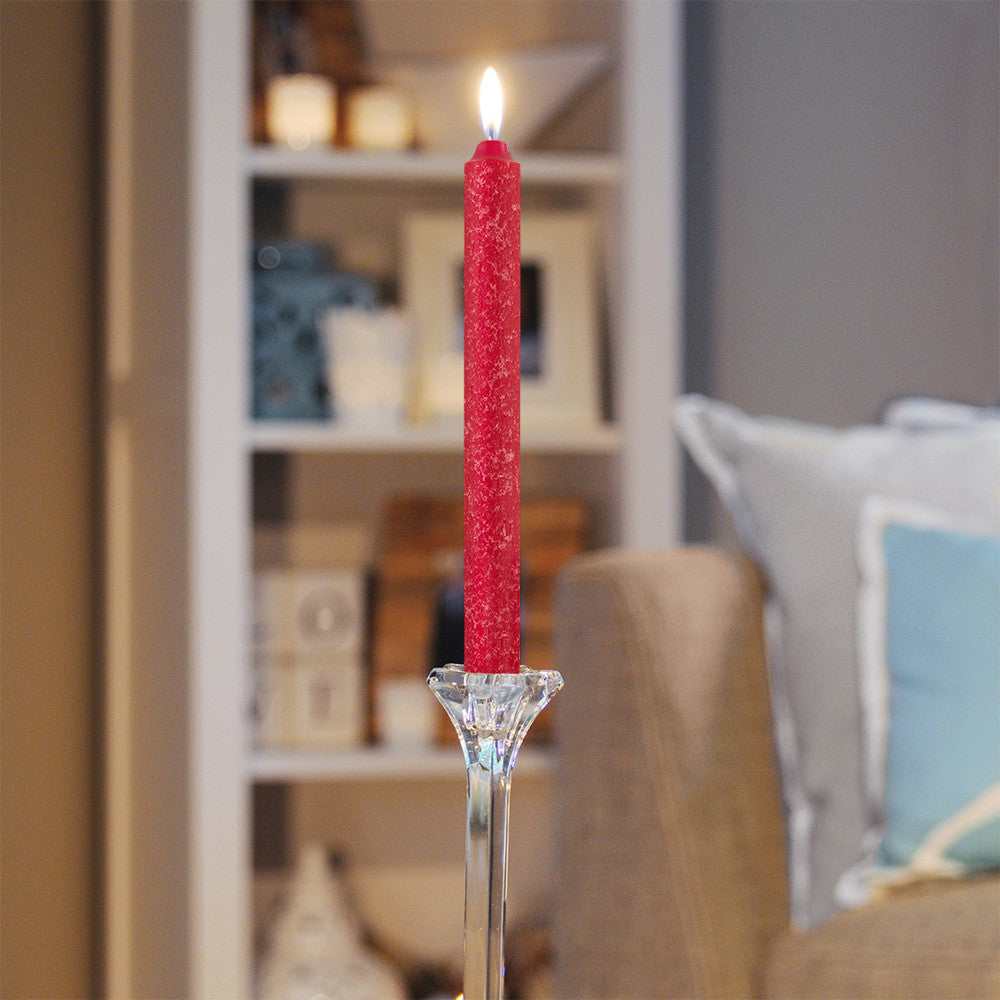 Root Dinner Candle Red 9"