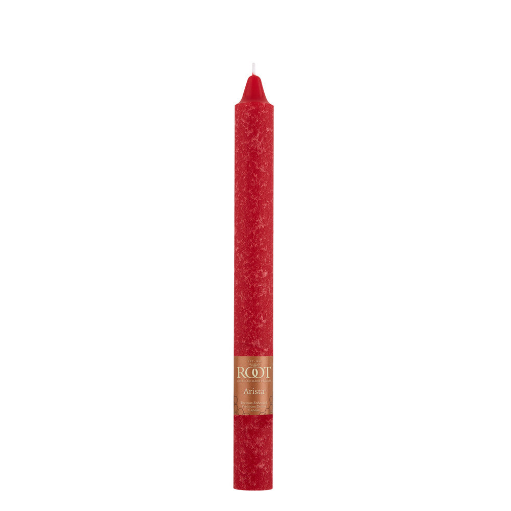 Root Dinner Candle Red 9"