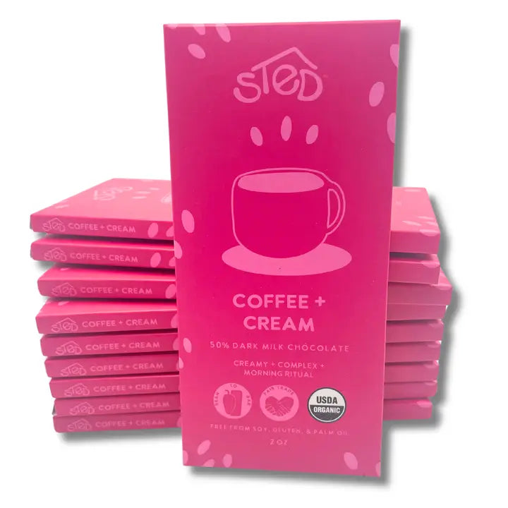 STED Coffee + Cream Chocolate Bar
