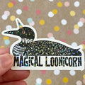 Sticker Magical Loonicorn Glitter