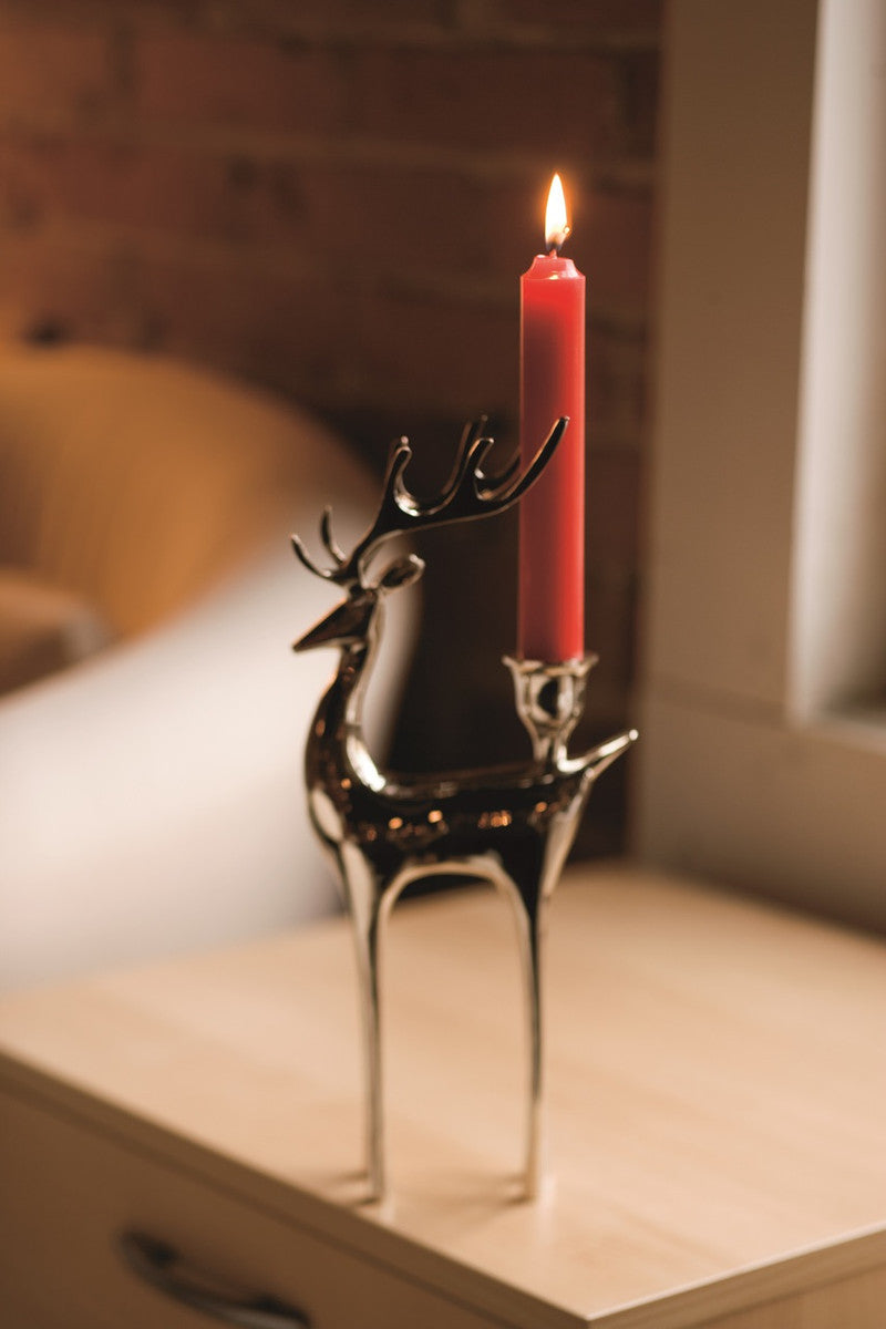 Root Dinner Candle Red 9"