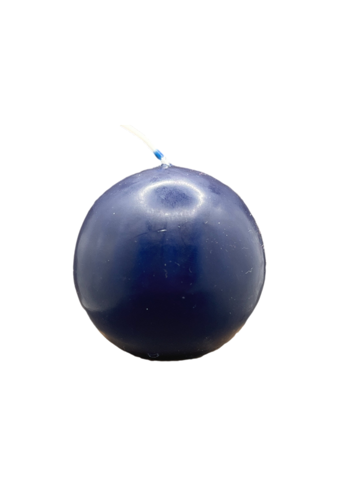 Ball Candle 2" Navy Blue