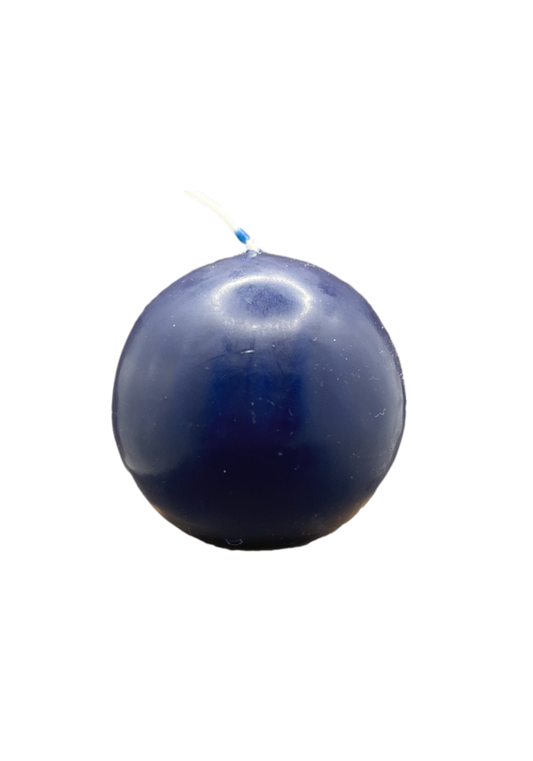 Ball Candle 2" Navy Blue