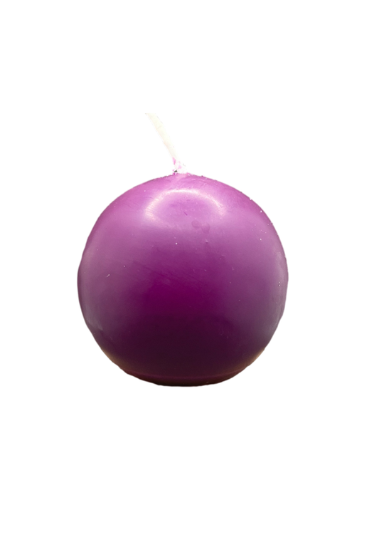 Ball Candle 2" Purple