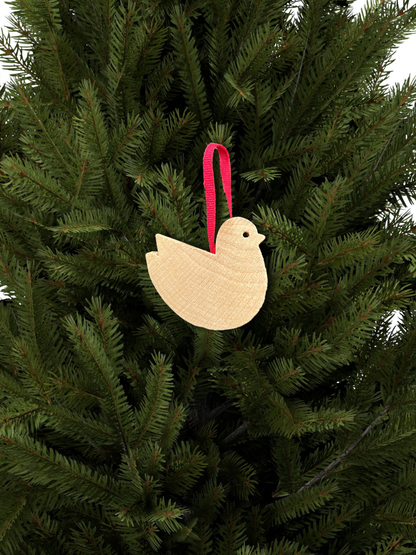 Bird Ornament Wood Large