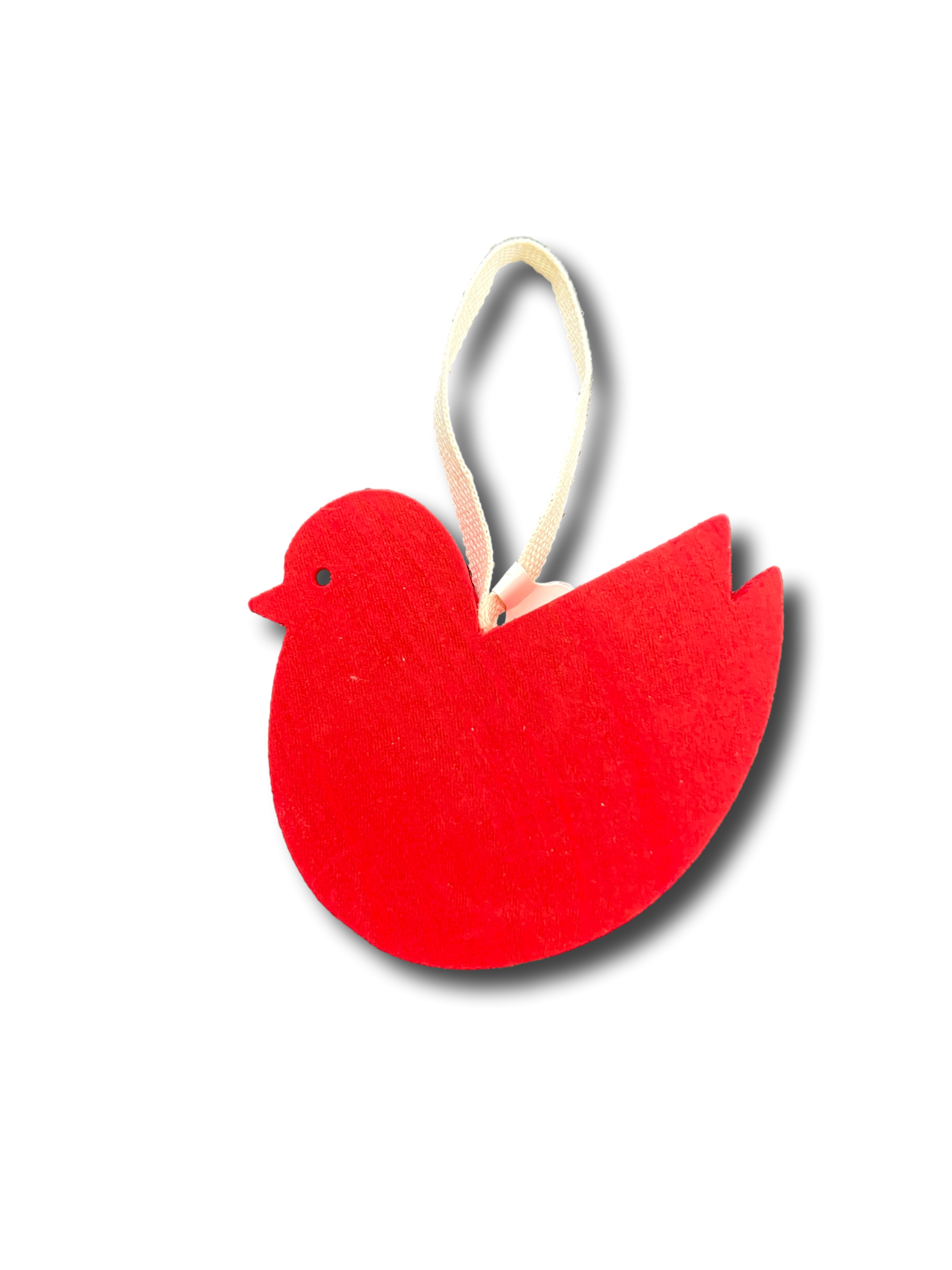 Bird Ornament Wood Flat