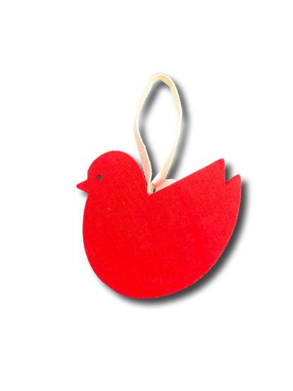 Bird Ornament Wood Large