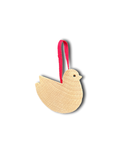Bird Ornament Wood Large