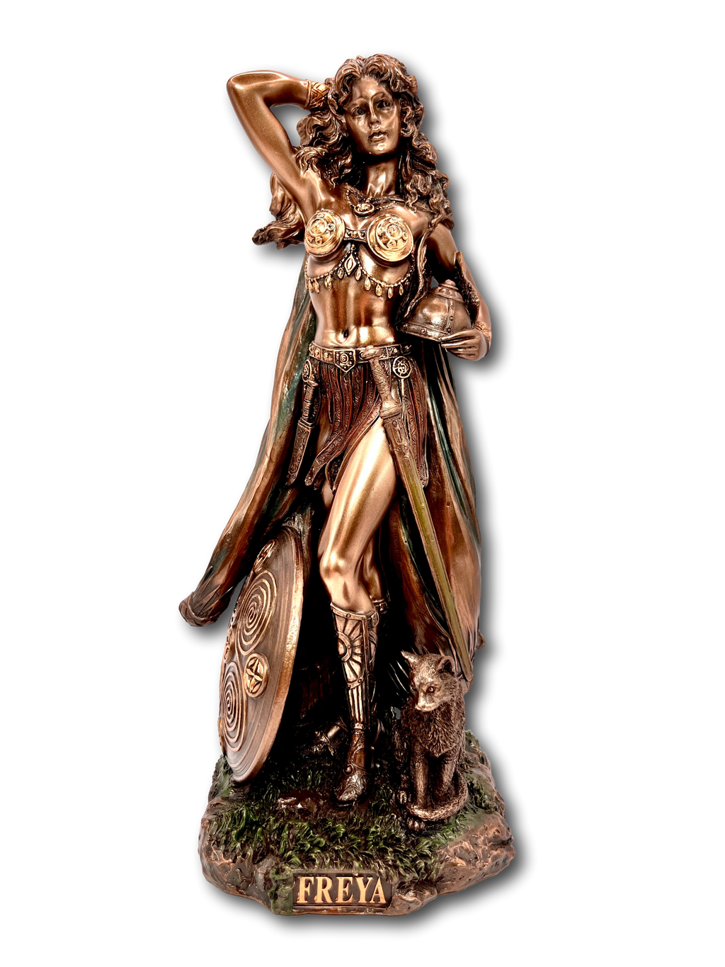 Bronze Freya Viking Statue Large