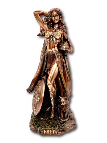 Bronze Freya Viking Statue Large