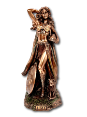 Bronze Freya Viking Statue Large