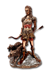 Bronze Skadi Viking Statue Large