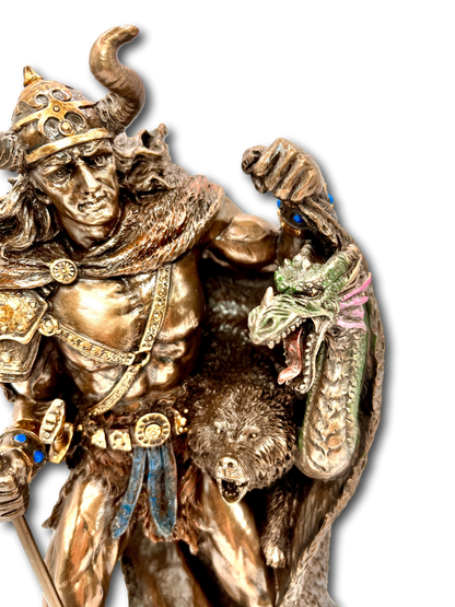 Bronze Loki Viking Statue Large