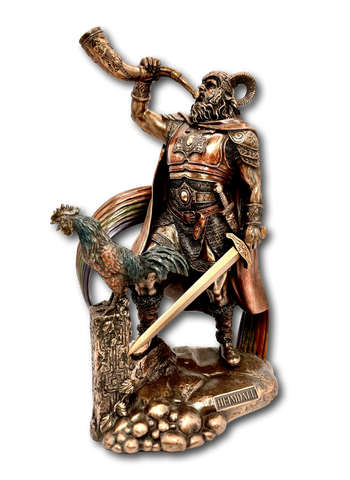 Bronzed Viking Heimdall