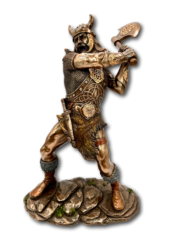 Bronzed Viking with Axe