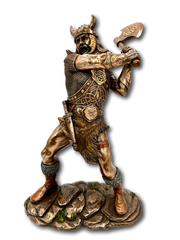 Bronzed Viking with Axe