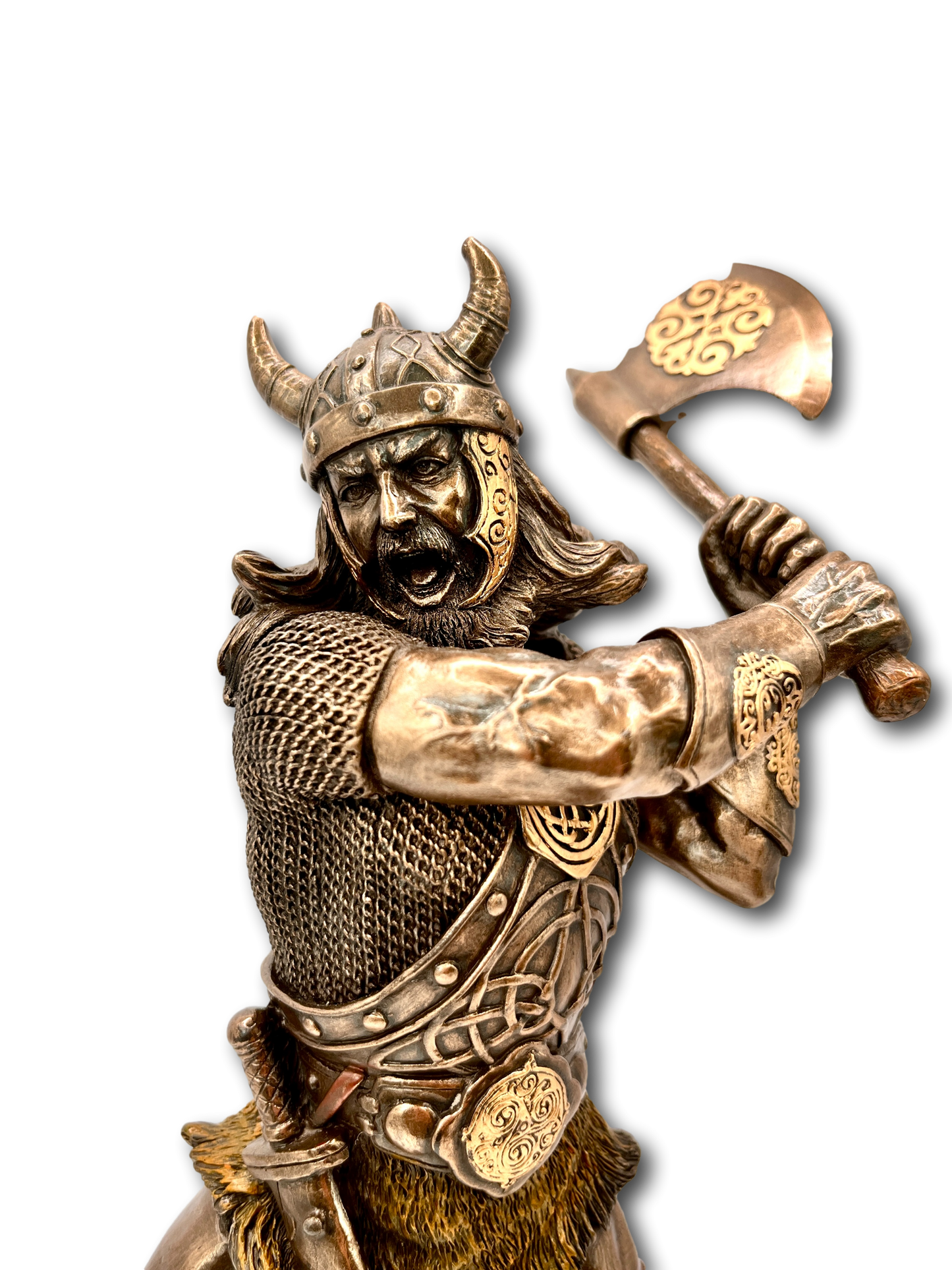 Bronzed Viking with Axe