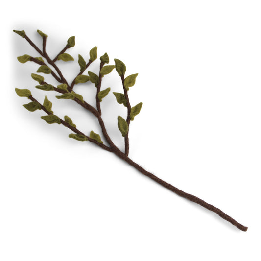 Gry & Sif Flower Branch Green Leaves