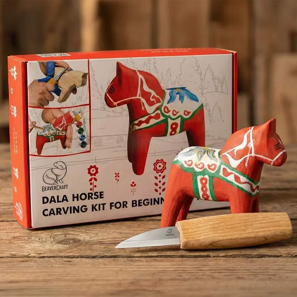 Dala Horse Carving Kit - Complete Starter Whittling