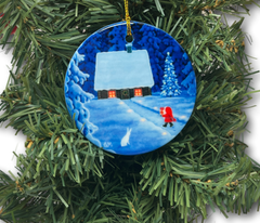 Ornament Eva Tomte Delivering Gift