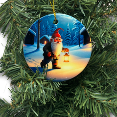 Ornament Gnome with Lantern