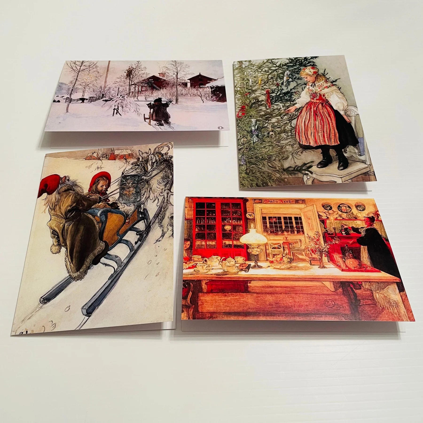 Carl Larsson Christmas Card 12 Cards