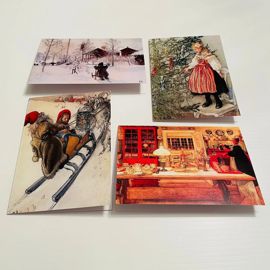 Carl Larsson Christmas Card 12 Cards