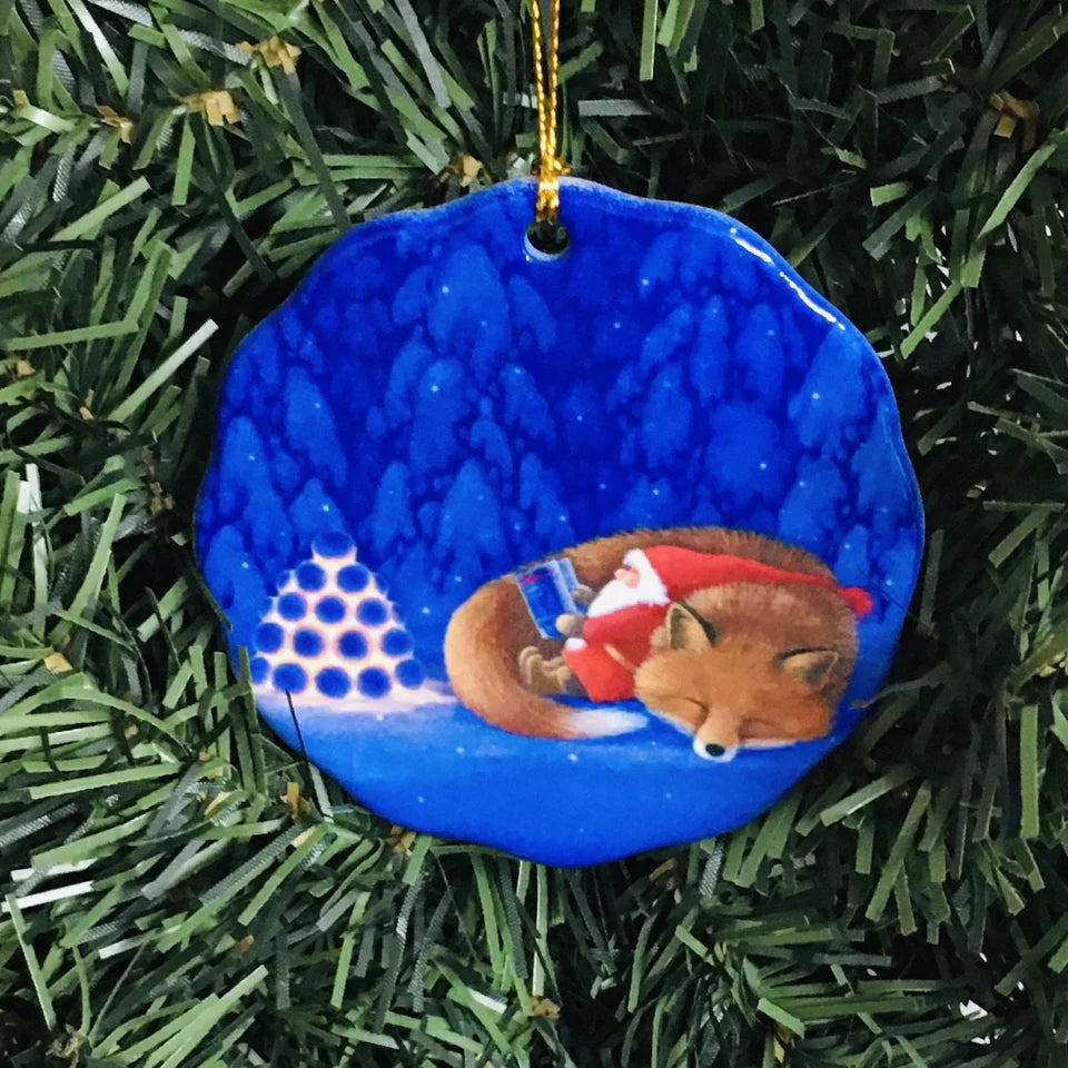 Ornament Eva Sleeping Tomte & Fox