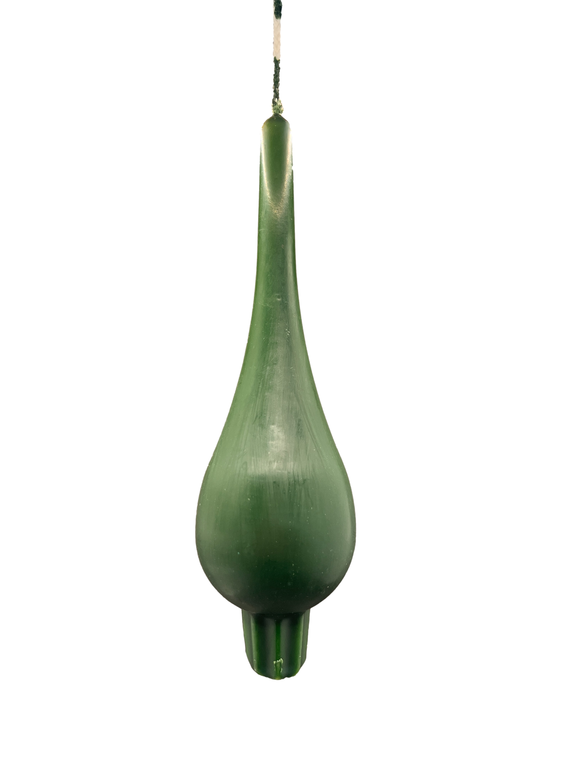 Drop Candle Large Dark Green