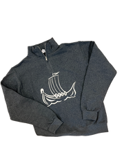 Sweatshirt Viking Ship 1/4 Zip