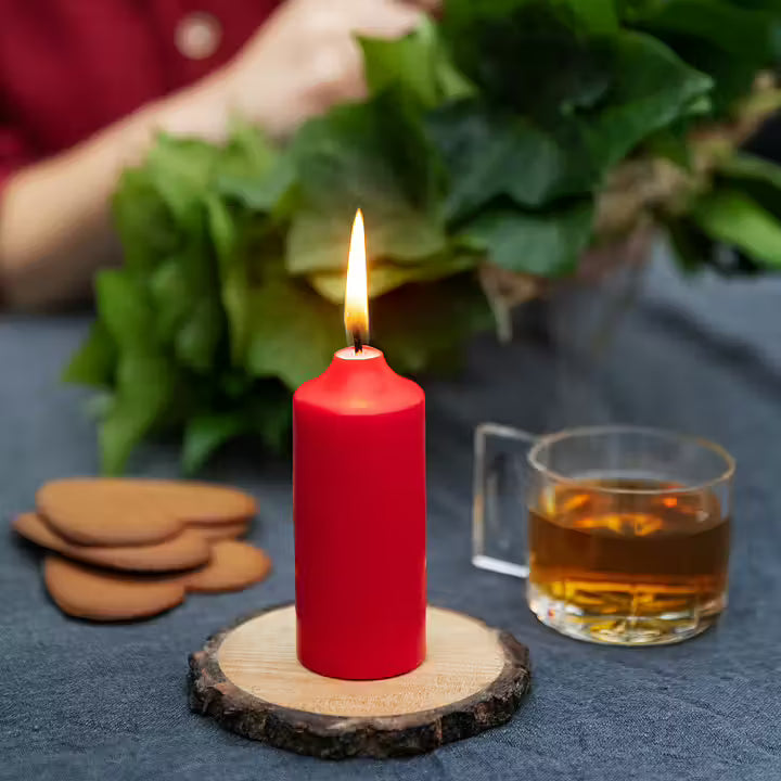 Llijeholmens Candle Kupeljus Red 2 Pack
