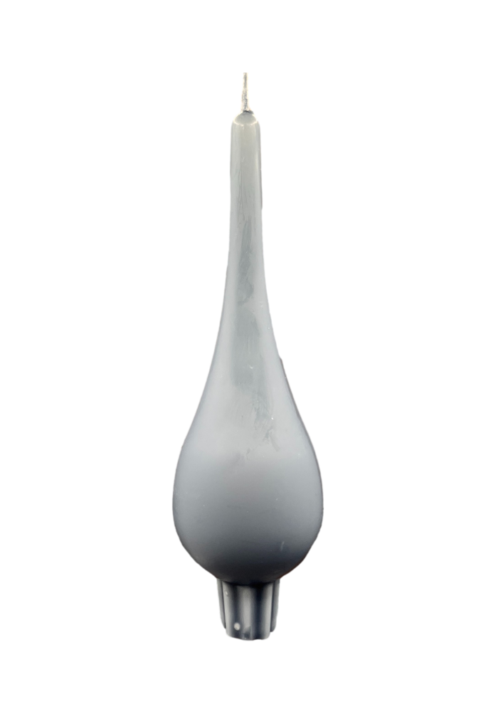 Drop Candle Large Gray Blue
