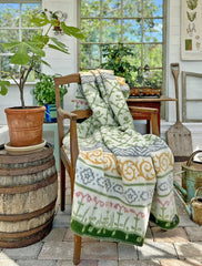 Kerstin Landstrom Linnea Flower Wool Blanket