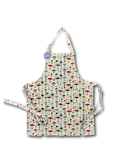 Apron Mushroom Linen Blend