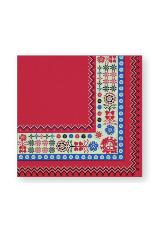 Folk Pattern Lunch Napkin
