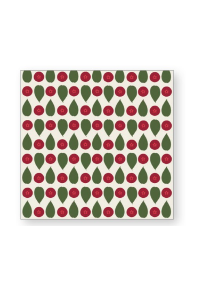 Holiday Berries Beverage Napkin
