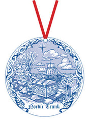 Nordic Icons Rosemalled Trunk Collectible Ornament