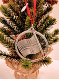 Norway Flag Pewter Ornament