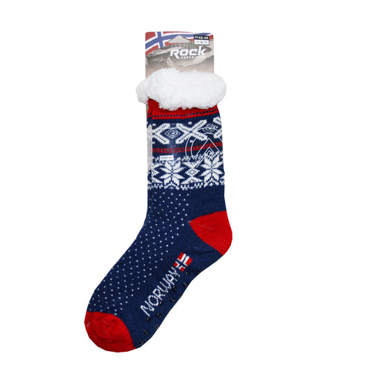 Norway Slipper Socks Rock