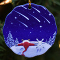 Ornament Eva Watching Shooting Stars with Rabbit