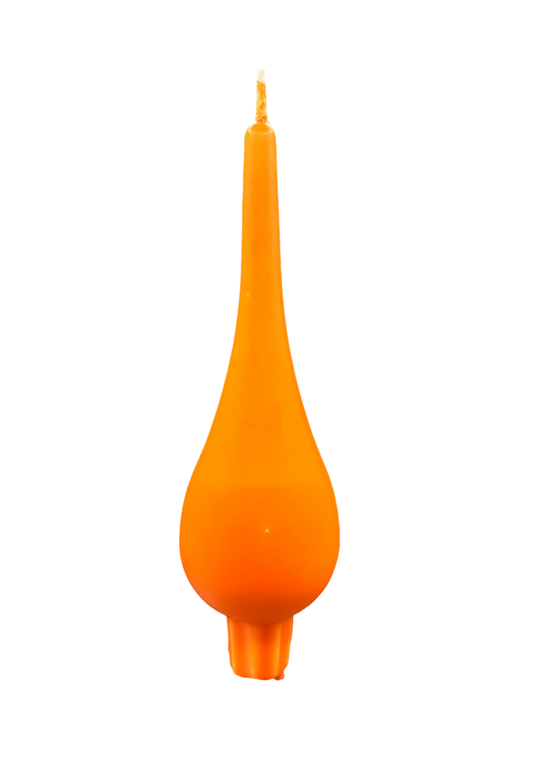 Drop Candle Large Pale Orange