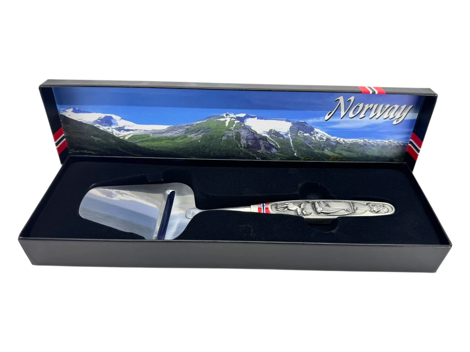 Cheese Slicer Norway with Ship, Moose & Troll