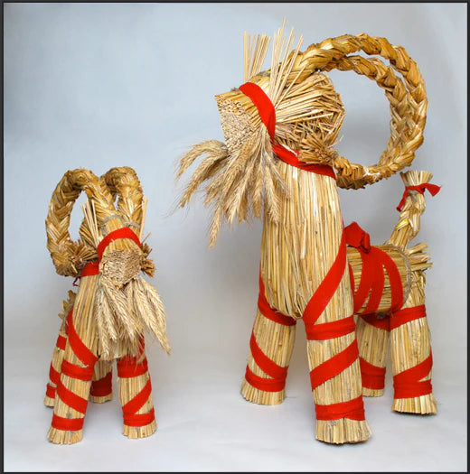 Bearded Straw Goat 17"