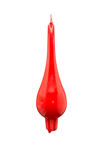 Drop Candle Large  Red Laquer