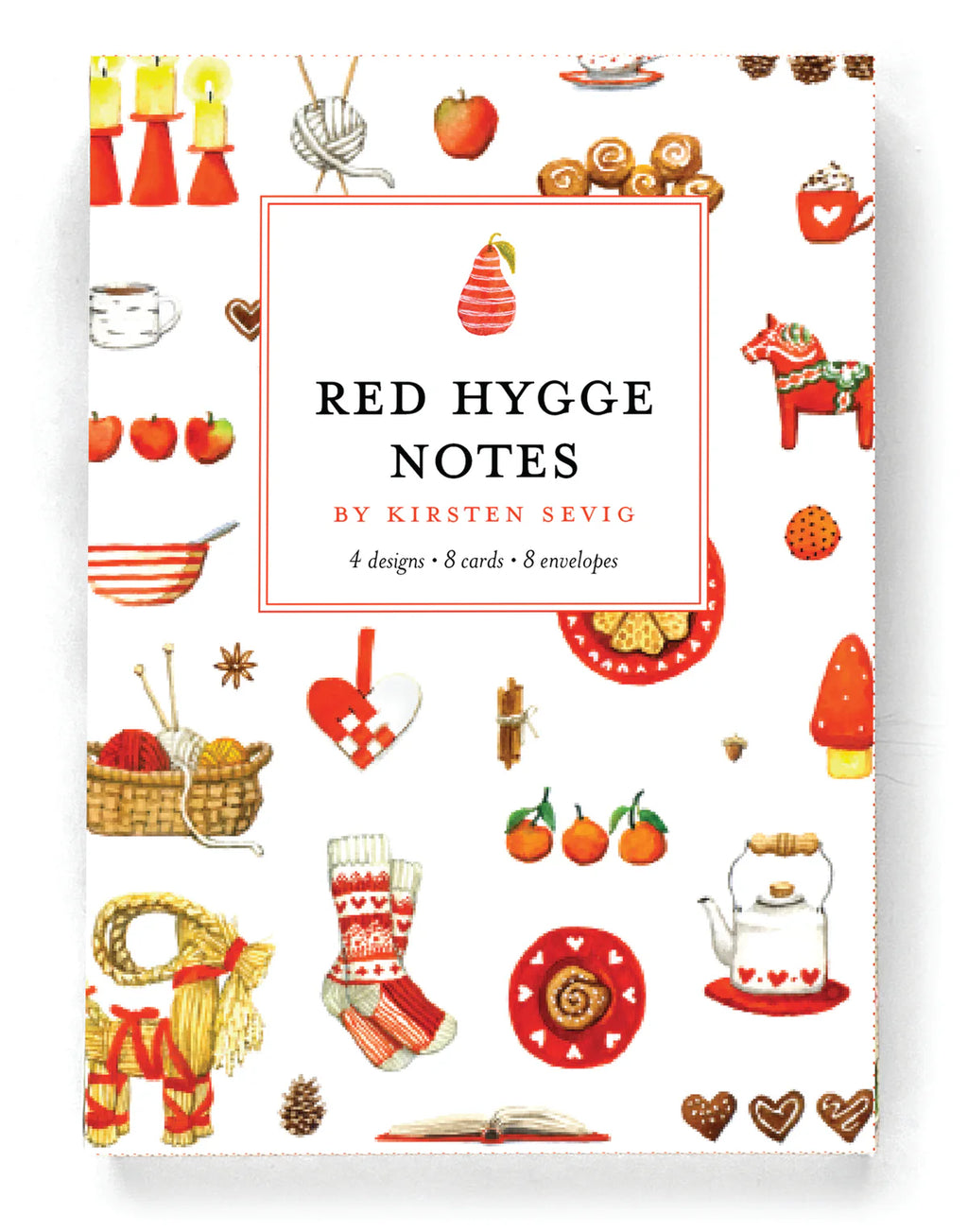 Notecards Red Hygge