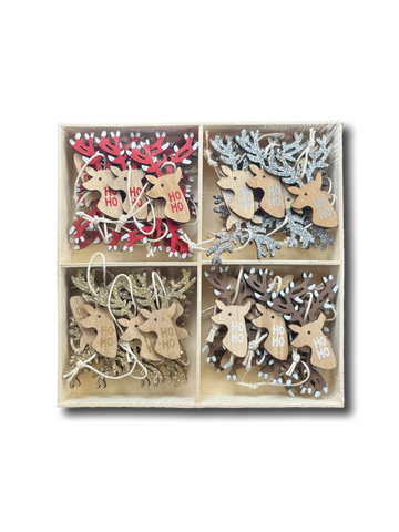 Reindeer Ornament Set 48 Pieces