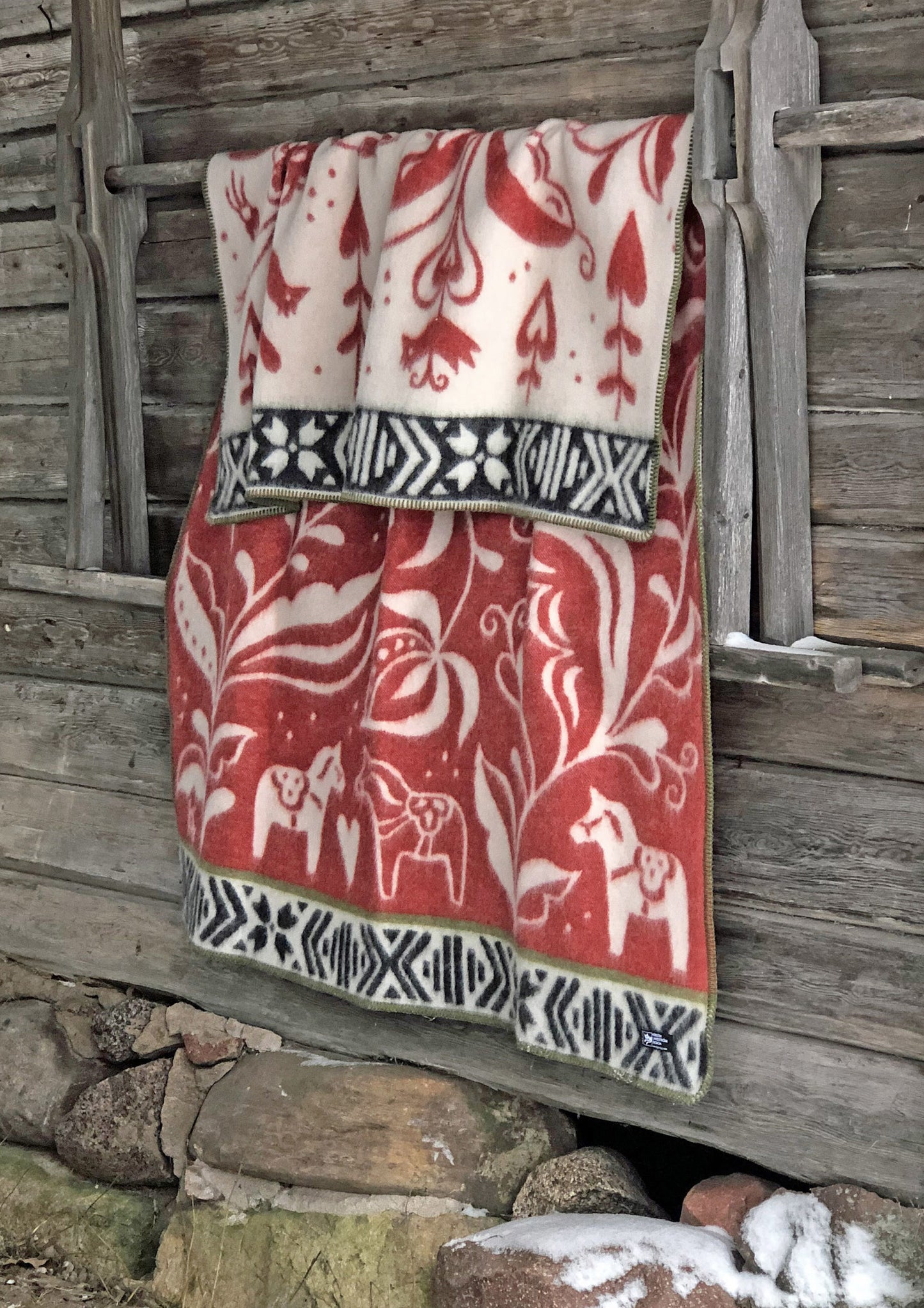 Kerstin Landstrom Dalarna Wool Blanket