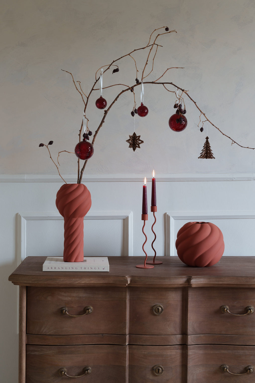 Cooee Ornament Red Glass Ball